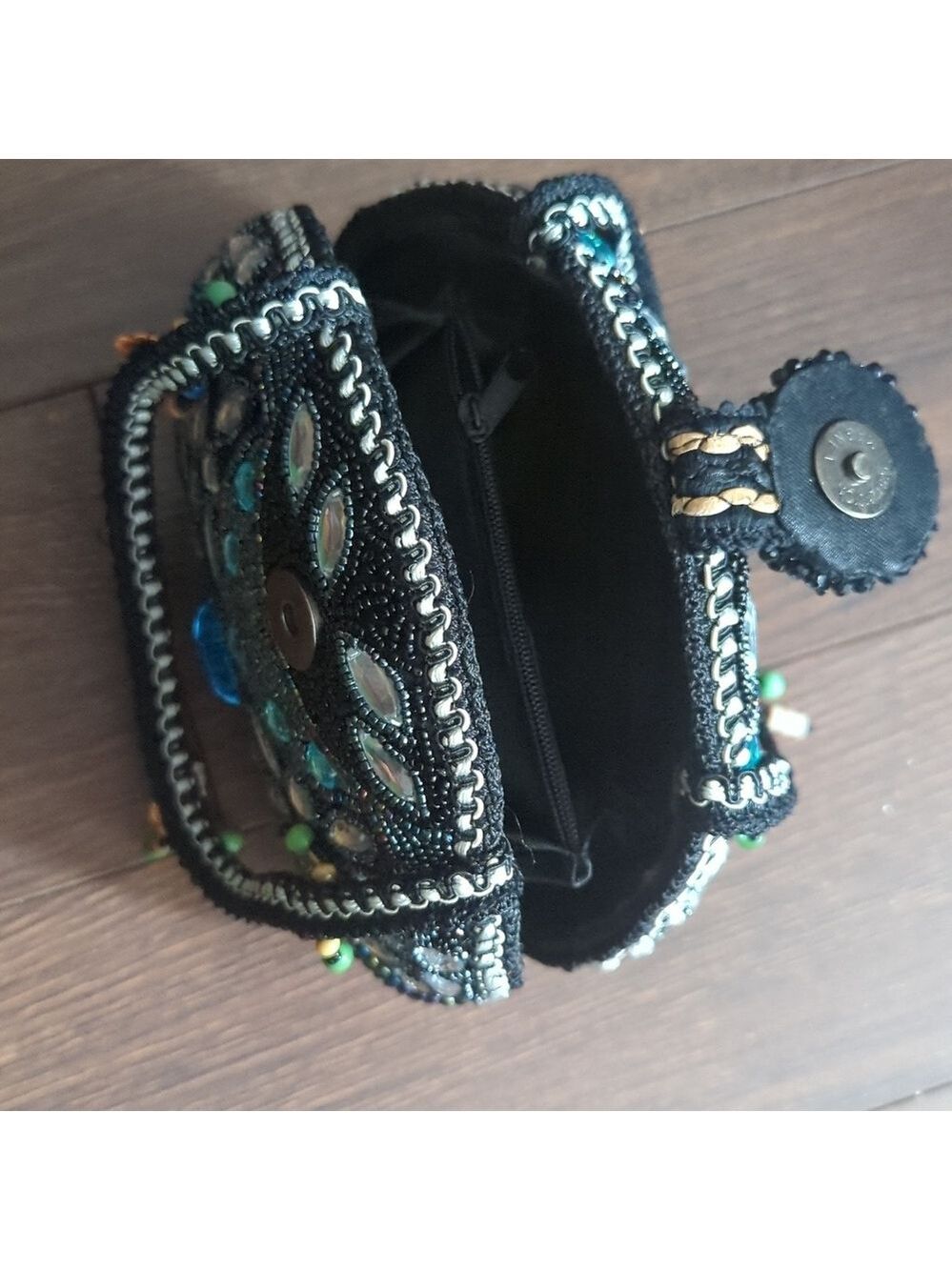 Handmade Beaded & Rhinestone Handbag - Picture 10 of 12